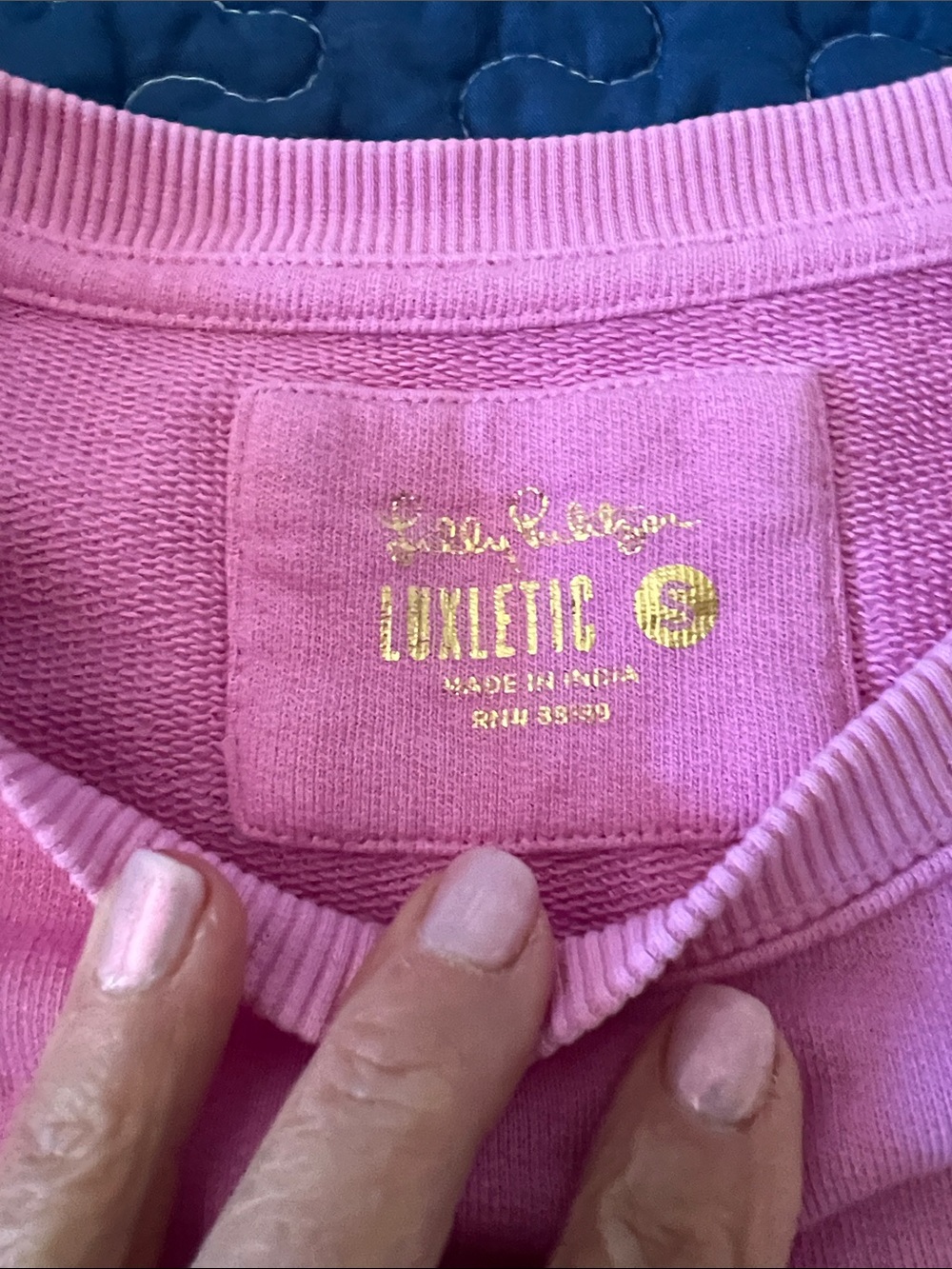 Lilly Pulitzer Luxetic Pink Sweatshirt Size Small - Picture 2 of 8
